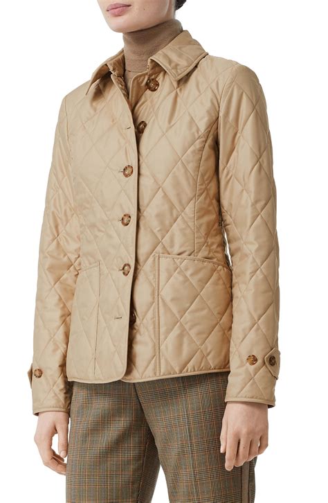 burberry fernleigh quilted field jacket|Burberry diamond quilted barn jacket.